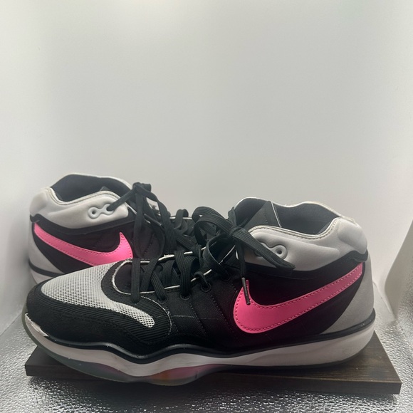 Nike Men’s Air Zoom GT Hustle Black and Pink Athletic Shoes Size 10- see damage - Picture 1 of 12